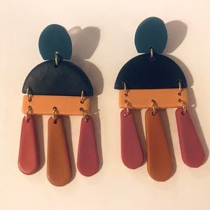 Polymer clay earrings